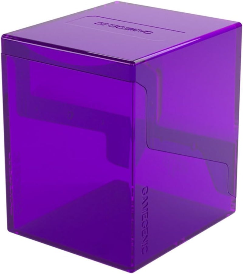 Gamegenic Bastion 100+ XL Deck Box - Compact, Secure, and Perfectly Organized for Your Trading Cards! Safely Protects 100+ Double-Sleeved Cards, Purple Color, Made - Image 2